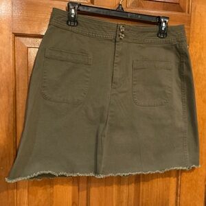 Falls Creek Khaki Mini Skirt